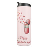 Love Medicine Valentine's Day Design Thermosbeker (Geroteerd rechts)