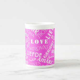 LOVE - Meertalige - internationaal Porselein Kop