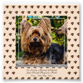 Love Memory Jack Russell PHOTO Nommée Keepsar (Devant)