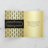 Love & Merci Art Déco Gold Black Photo Merci (Intérieur)