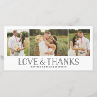 Love & Merci Boho | Carte photo mariage Merci