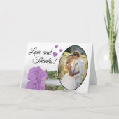 Love & Merci Elegant Lilac Purple Rose Mariage (Devant)