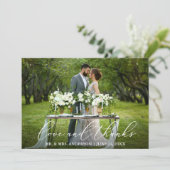 Love Merci Elegant Mariage de calligraphie (Debout devant)