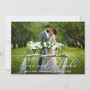 Love Merci Elegant Mariage de calligraphie