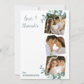 Love Merci Eucalyptus Greenery 3 Mariage photo (Devant)