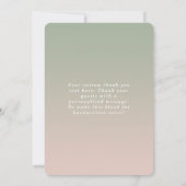Love & Merci Green & Pink Mariage Photo Overlay (Dos)