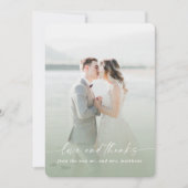Love & Merci Green & Pink Mariage Photo Overlay (Devant)