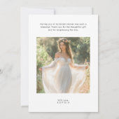 Love & Merci Mariage Fête des mariées Beach Photo (Dos)