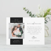 Love & Merci Mariage photo double face (Debout devant)