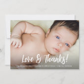 Love & Merci Modern Custom Photos Baby shower (Devant)