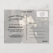 LOVE & MERCI SCRIPT 1 MERCI MARIAGE CARTE POST (Dos)