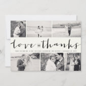 Love & Merci Script 6-Photo Mariage Design (Devant)