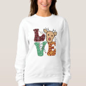 Love Merry kerst sweatshirt (Voorkant)