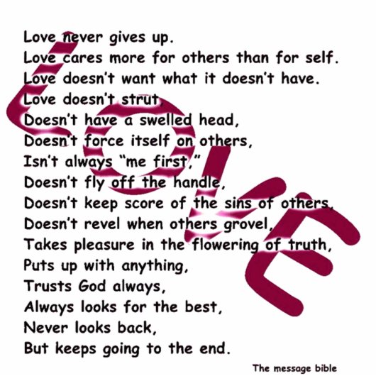 Love message magnet fotobeeldje magneet (Voorkant)