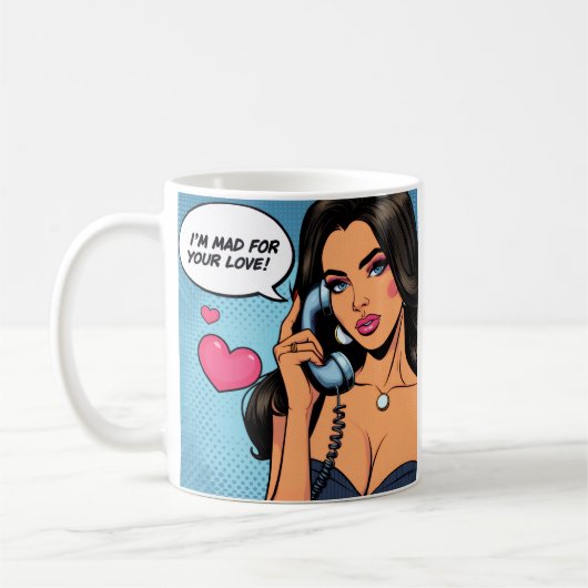 Love message Mug Koffiemok (Links)