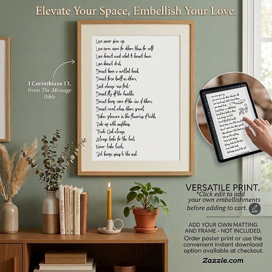 Love Message Poster