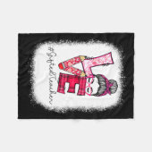 Love Messy Bun Ed Teacher Valentines Day Matching Fleece Deken (Voorkant (Horizontaal))