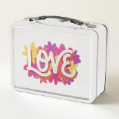 LOVE Metal Lunch Box (Achterkant)
