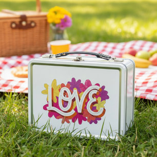 LOVE Metal Lunch Box