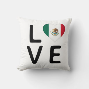Love - Mexico Flag Sierkussen