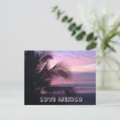 Love Mexico Sunset Briefkaart (Staand voorkant)