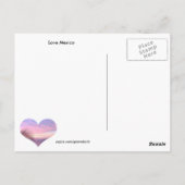 Love Mexico Sunset Briefkaart (Achterkant)