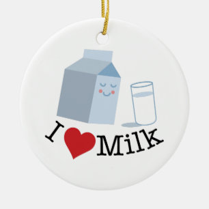 Love Milk Keramisch Ornament