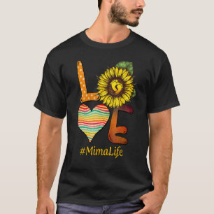 Love Mima Life Oma Sun Flower Moederdag T-shirt