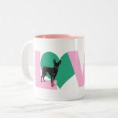 Love Min Pin Mug (Devant gauche)