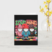 Love Mine Gnomes Urban Street Art Valentines Graff Kaart (Gele Bloem)