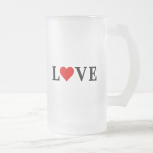 LOVE-minimalist Elegant Matglas Bierpul