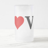 LOVE-minimalist Elegant Matglas Bierpul (Center)