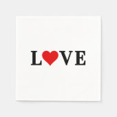 LOVE-minimalist Elegant Servet (Voorkant)