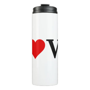 LOVE-minimalist Elegant Thermosbeker