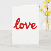 Love Minimalist Style Card Kaart (Gele Bloem)
