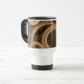 Love Mocha Lattes Abstracte Swirl Mok (Voorkant links)