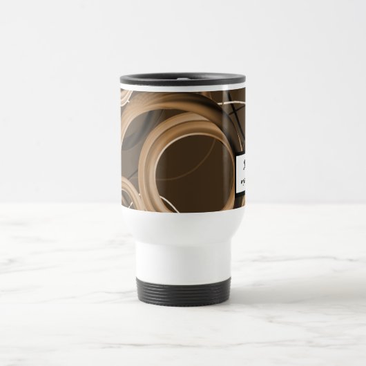 Love Mocha Lattes Abstracte Swirl Mok (Center)