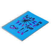 LOVE_MODERN_BLUE_SO CUTE NOTITIEBOEK (Linkerzijde)