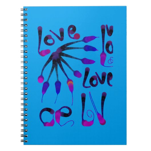 LOVE_MODERN_BLUE_SO CUTE NOTITIEBOEK (Voorkant)