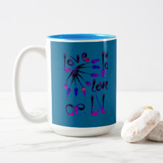 LOVE_MODERN_BLUE_SO CUTE TWEEKLEURIGE KOFFIEMOK