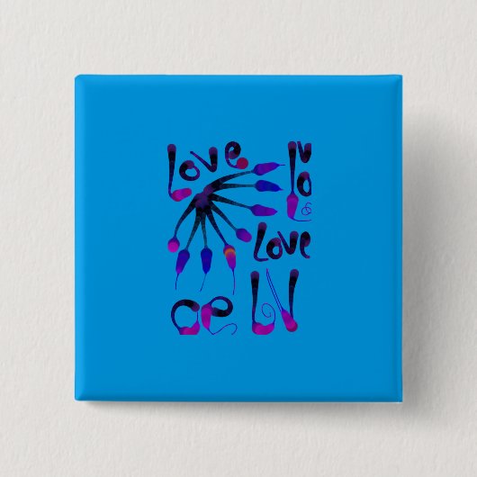 LOVE_MODERN_BLUE_SO CUTE VIERKANTE BUTTON 5,1 CM (Voorkant)