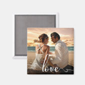 Love Modern Calligraphie Script Magnet photo (Recto/Verso)