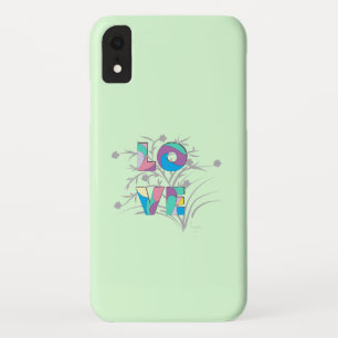 Love Modern Graphic Green Coque-Mate coque iphone
