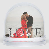 Love Modern Script Monogram Year 2 Photo (Avant)