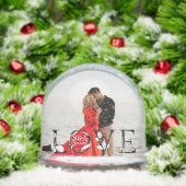 Love Modern Script Monogram Year 2 Photo (Noël)