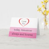 Love Modern Valentine's Day Carte de voeux (Fleur jaune)