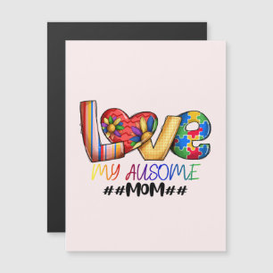 Love Mom Autisme Bewustzijn voor trotse moeders