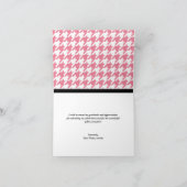 Love Monkey aangepaste Roze Houndstooth Kaarten (Binnen)