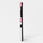 Love Monkey Pink & White Polka Dot iPhone 5 Hoesje (Achterkant/links)
