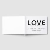 Love Monochrome Gay Wedding Guest Book Gastenboek (Volledig)